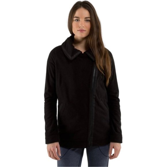 lululemon athletica Jackets & Blazers - Lululemon Moto Jacket Size US 8 - Black